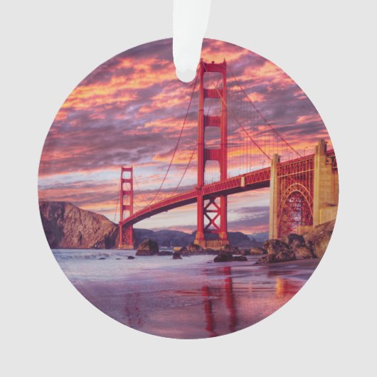 Monumenten | The Golden Gate San Francisco, CA Ornament (voorkant)