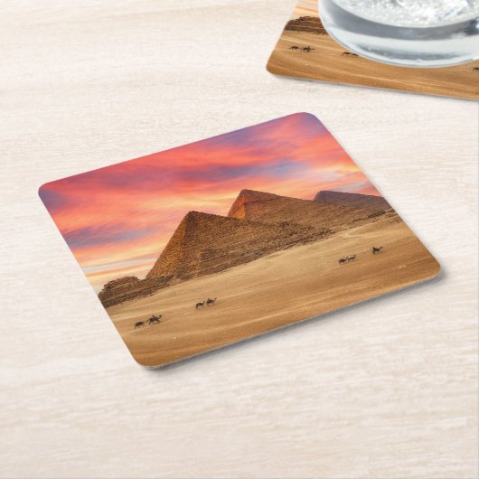 Monumenten | The Great Pyramids Kartonnen Onderzetters (Schuin)