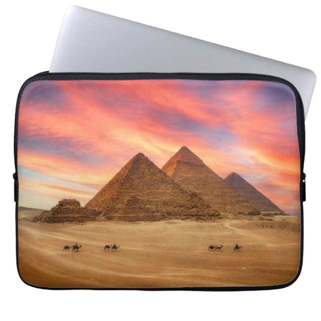 Monumenten | The Great Pyramids Laptop Sleeve (Voorkant)