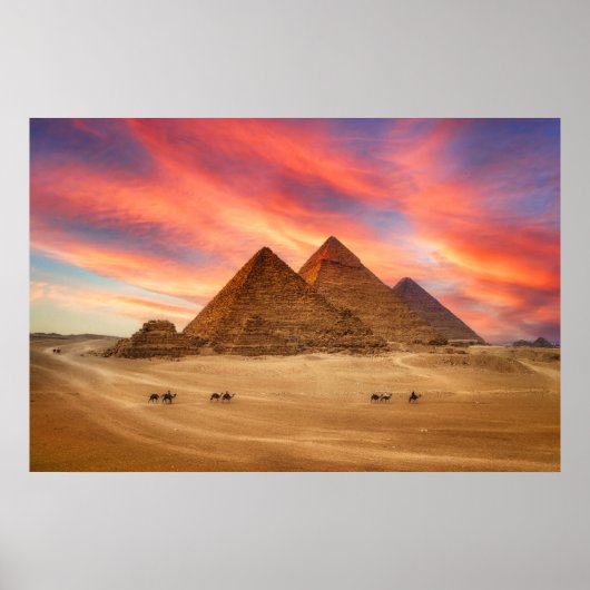 Monumenten | The Great Pyramids Poster (Voorkant)