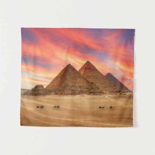 Monumenten | The Great Pyramids Wandkleed (Voorkant (horizontaal))