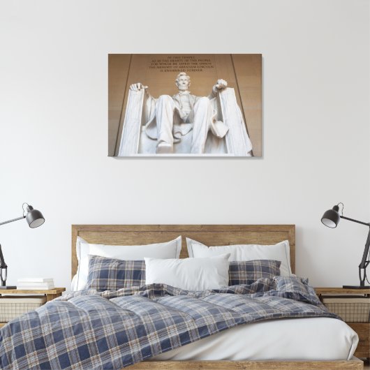 Monumenten | The Lincoln Memorial Canvas Afdruk (Insitu (Slaapkamer))
