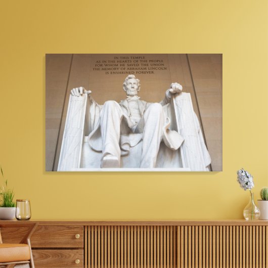 Monumenten | The Lincoln Memorial Canvas Afdruk (Insitu (Woonkamer))