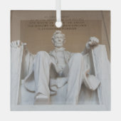 Monumenten | The Lincoln Memorial Glas Ornament (Voorkant)