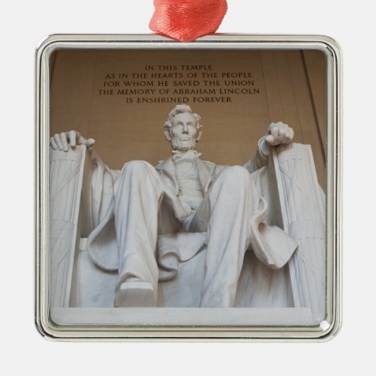 Monumenten | The Lincoln Memorial Metalen Ornament (Voorkant)