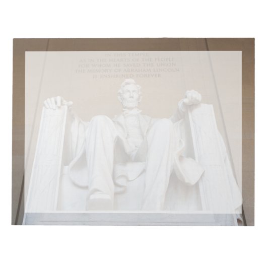 Monumenten | The Lincoln Memorial Notitieblok (Voorkant)