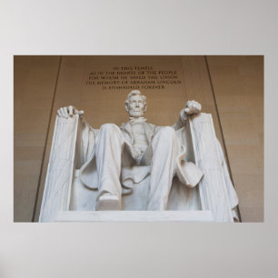 Monumenten   The Lincoln Memorial Poster