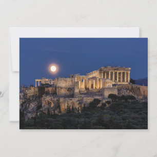 Monumenten The Parthenon Athens, Greece Bedankkaart