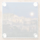 Monumenten The Parthenon Athens, Greece Glazen Onderzetter (Achterkant)