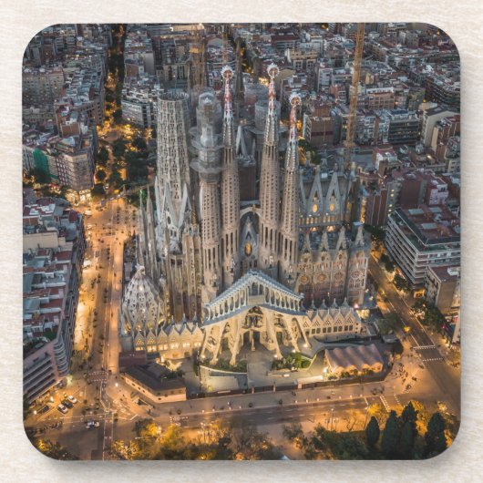 Monumenten | The Sagrada Familia Bier Onderzetter (Voorkant)
