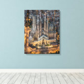 Monumenten | The Sagrada Familia Canvas Afdruk (Insitu (Houten vloer))