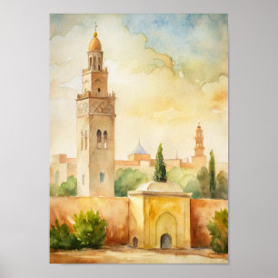 Monumenten van de stad Meknès Poster