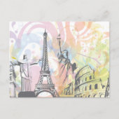 Monumenten van de wereld briefkaart (Voorkant)