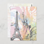 Monumenten van de wereld briefkaart (Voorkant / Achterkant)