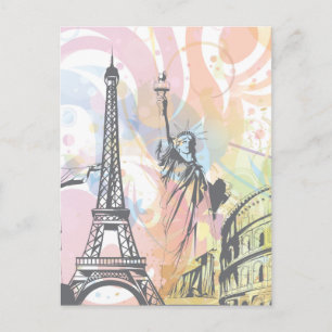 Monumenten van de wereld briefkaart