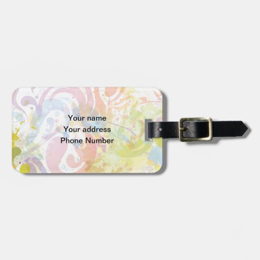 Monumenten van de wereld custom bagagelabel (Voorkant horizontaal)