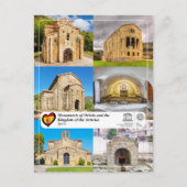 Monumenten van Oviedo en het Koninkrijk van Asturi Briefkaart (Voorkant)