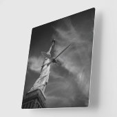 Monumenten | Vrijheidsbeeld Manhattan NYC Vierkante Klok (Hoek)