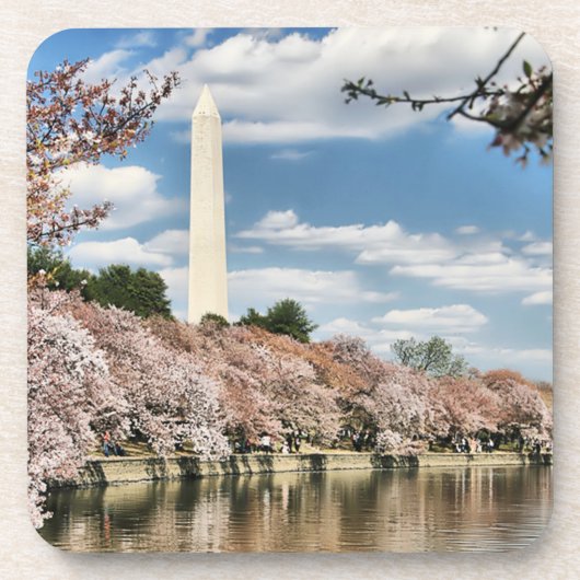 Monumenten | Washington Memorial Bier Onderzetter (Voorkant)