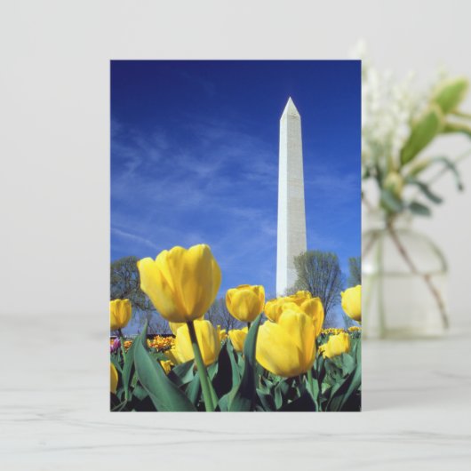Monumenten | Washington Monument in Spring Bedankkaart (Staand voorkant)