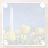 Monumenten | Washington Monument in Spring Glazen Onderzetter (Achterkant)