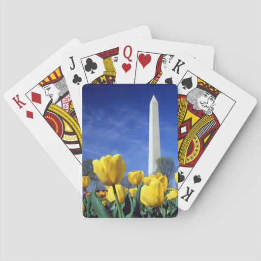 Monumenten | Washington Monument in Spring Pokerkaarten (Achterkant)