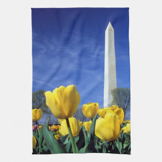 Monumenten | Washington Monument in Spring Theedoek (Verticaal)