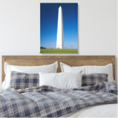 Monumenten Washington Monument with Flags Canvas Afdruk (Insitu (Slaapkamer))