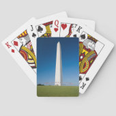 Monumenten Washington Monument with Flags Pokerkaarten (Achterkant)
