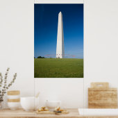 Monumenten Washington Monument with Flags Poster (Keuken)