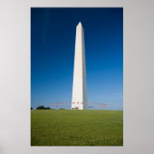 Monumenten Washington Monument with Flags Poster (Voorkant)