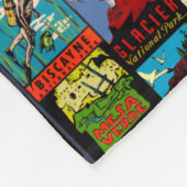 monumentenbommen fleece deken (Hoek)