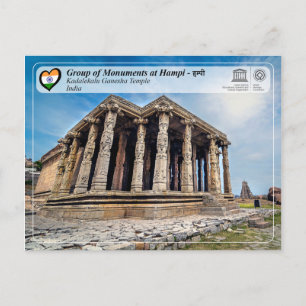 Monumentengroep Hampi - Kadalekalu Temple Briefkaart