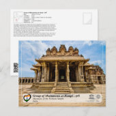 Monumentengroep in Hampi - Vitthala Temple Briefkaart (Voorkant / Achterkant)