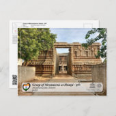 Monumentengroep te Hampi - Ananthasayana Temple Briefkaart (Voorkant / Achterkant)