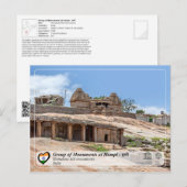 Monumentengroep van Hampi - Hemakuta Hill Temple Briefkaart (Voorkant / Achterkant)