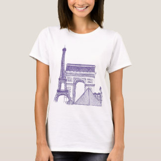Monumentos de Paris T-shirt