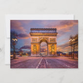 Monuments | Arc de Triomphe, Paris France Bedankkaart (Voorkant)