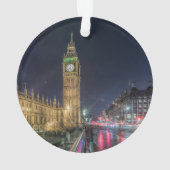 Monuments | Big Ben at Night Ornament (achterkant)