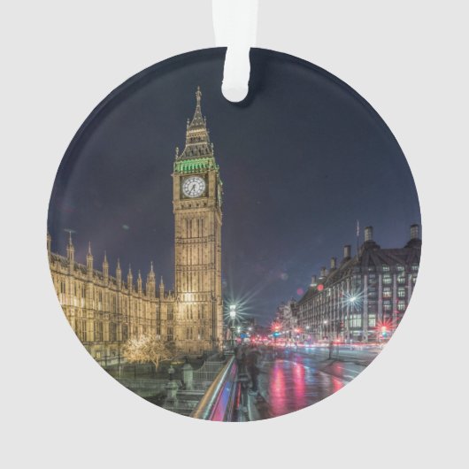 Monuments | Big Ben at Night Ornament (achterkant)