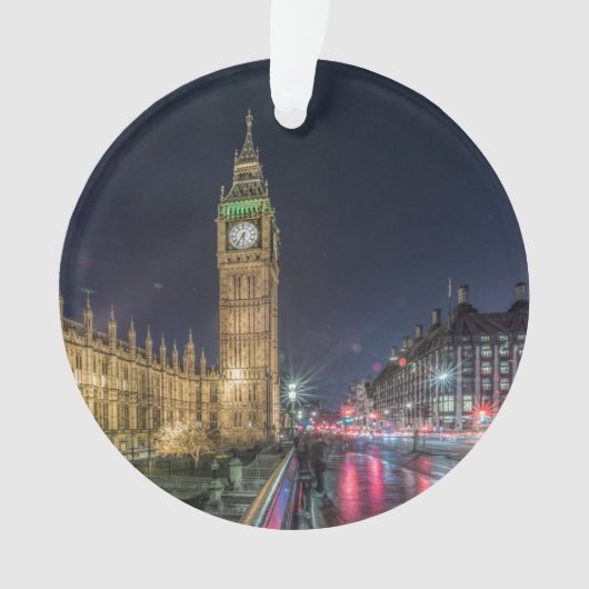 Monuments | Big Ben at Night Ornament (voorkant)