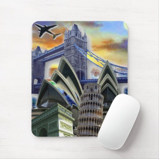 Monuments Collage Mousepad Muismat (Met muis)