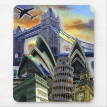 Monuments Collage Mousepad