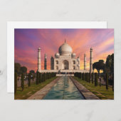 Monuments | Colorful View of the Taj Mahal Bedankkaart (Voorkant / Achterkant)