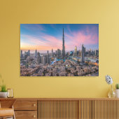 Monuments | Dubai Cityscape Canvas Afdruk (Insitu (Woonkamer))