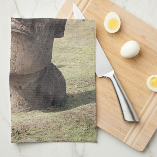 Monuments | Easter Island, Chile Theedoek (Quarter Fold)