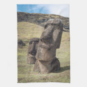 Monuments | Easter Island, Chile Theedoek (Verticaal)