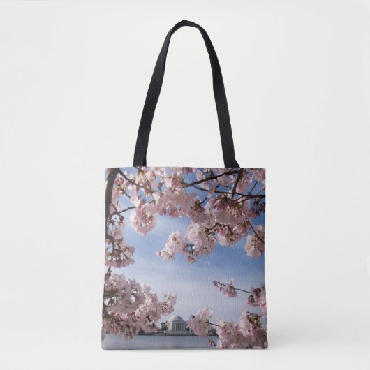 Monuments | Jefferson Memorial Cherry Blossoms Tote Bag (Voorkant)