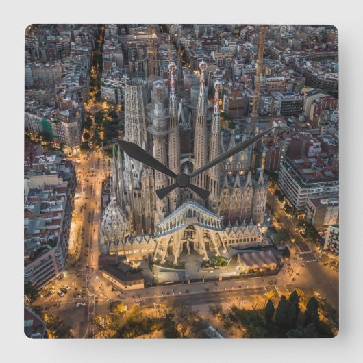 Monuments | La Sagrada Familia Vierkante Klok (Voorkant)