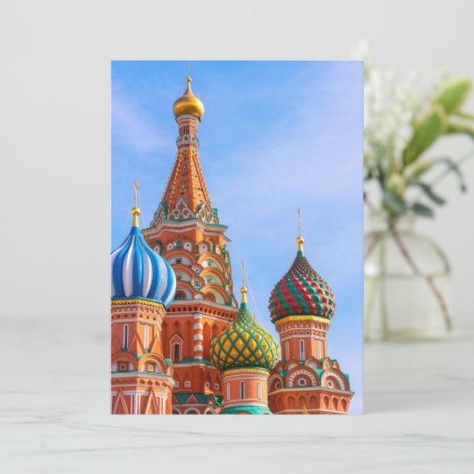 Monuments | St. Basil's Cathedral, Moscow Bedankkaart (Staand voorkant)